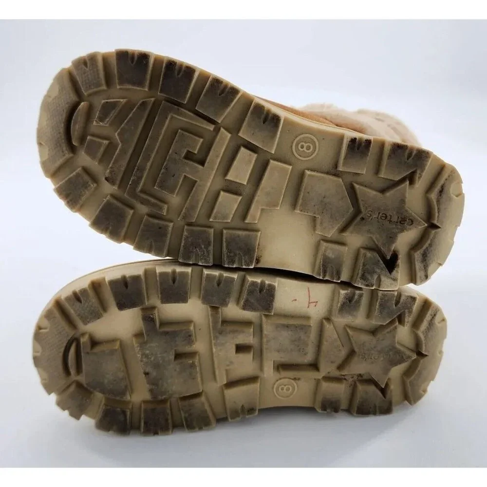 Carter's‎ Baby Girl Moane Faux Fur Winter Boots Beige/Tan Size 8M